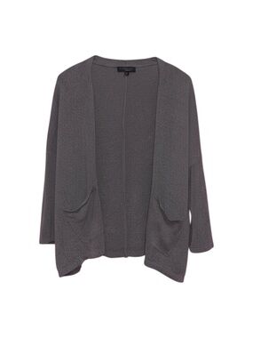 Barefoot Dreams Cardigan Sweater Women’s Large Oversized‎ Grey Slate